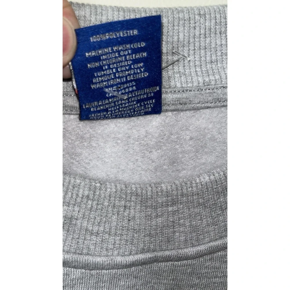 NBA New York Knicks Sweatshirt Gray with Blue embroidery Orange Deco Size M NWT